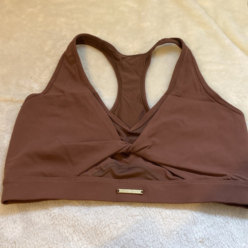 Whitney Simmons (brown ) Buttery Soft Gymshark Bra